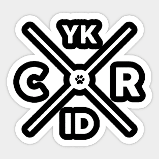 CRYK ID White Sticker